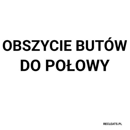 Obszycie butów do połowy